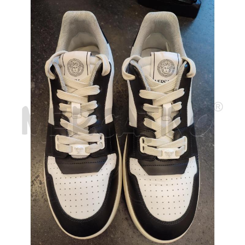 SCARPE UOMO NERE BIANCHE VERSACE | Mercatino dell'Usato Roma montemario 2