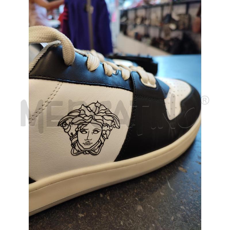 SCARPE UOMO NERE BIANCHE VERSACE | Mercatino dell'Usato Roma montemario 3