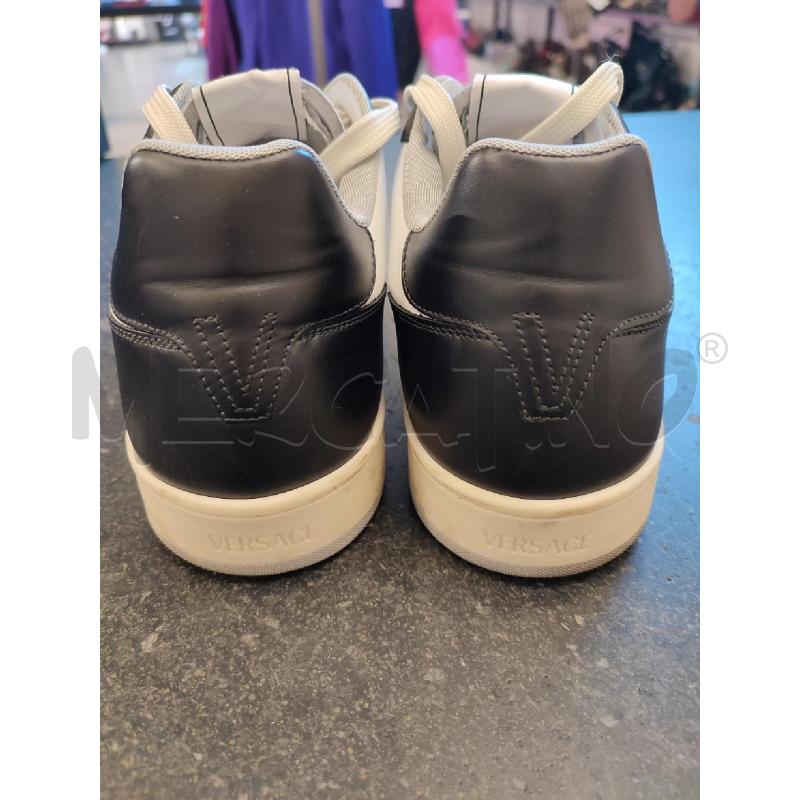 SCARPE UOMO NERE BIANCHE VERSACE | Mercatino dell'Usato Roma montemario 4