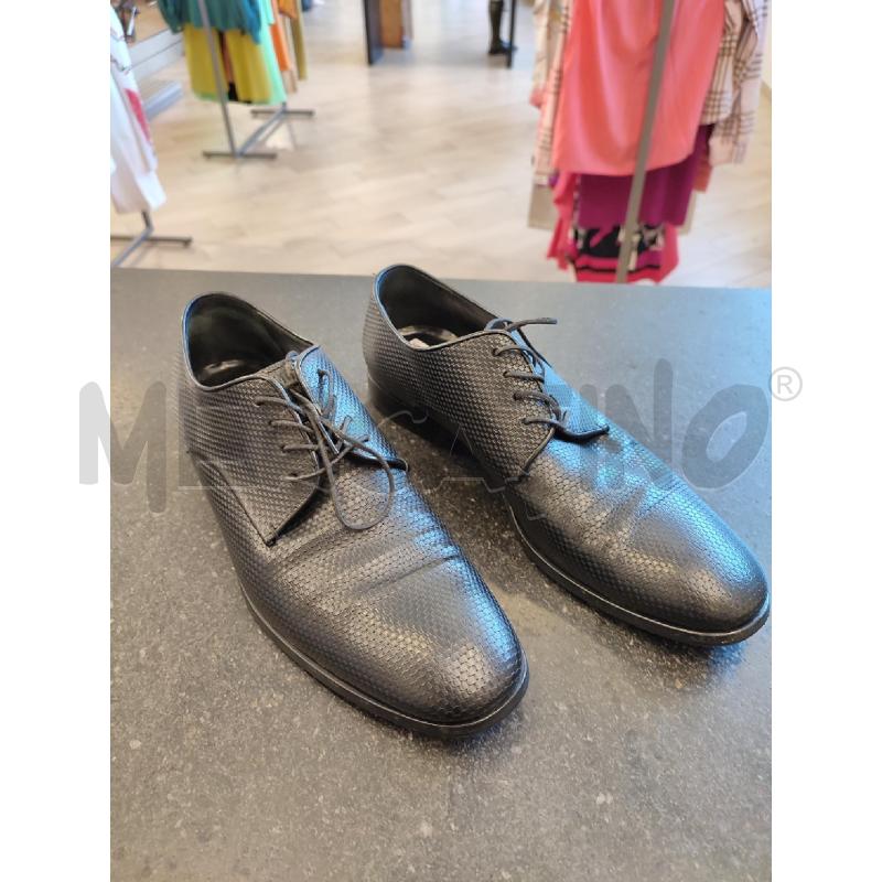 SCARPE UOMO NERE GIORGIO ARMANI QUADRATINI | Mercatino dell'Usato Roma montemario 1