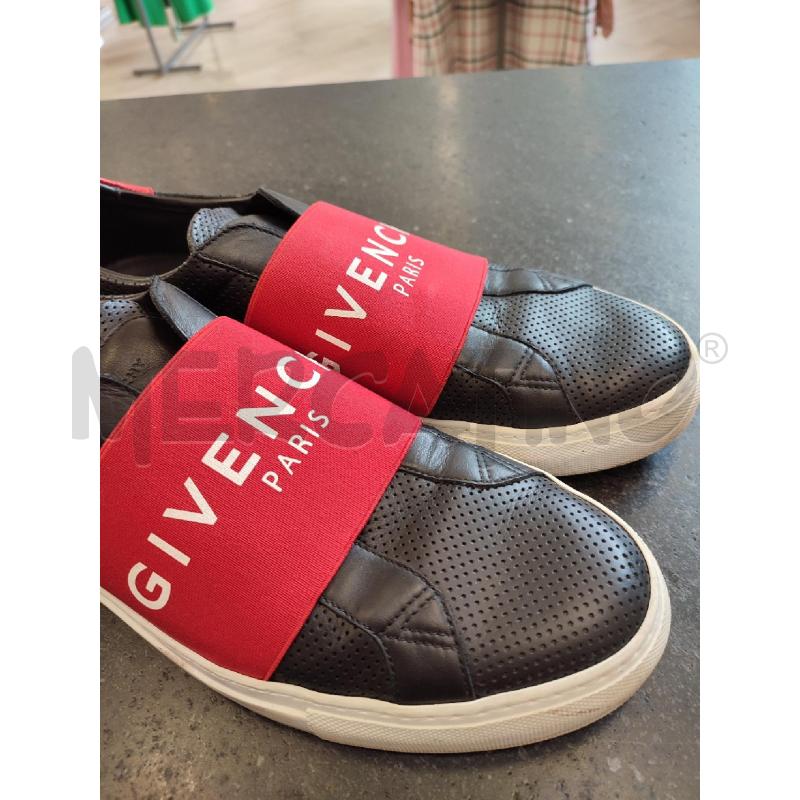 SCARPE UOMO NERE GIVENCHY FASCIA ROSSA | Mercatino dell'Usato Roma montemario 4