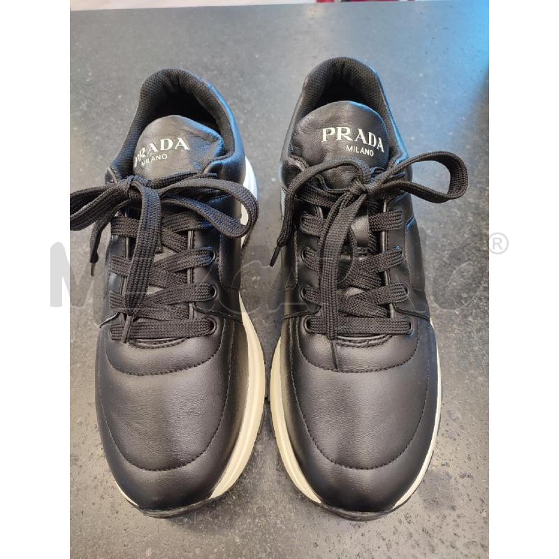 SCARPE UOMO NERE PRADA PARA BIANCA  | Mercatino dell'Usato Roma montemario 2