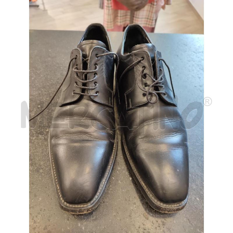 SCARPE UOMO NERO FLANELLA GRIGIA | Mercatino dell'Usato Roma montemario 1