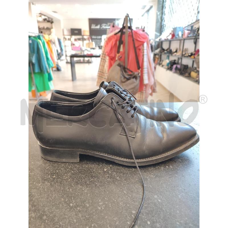 SCARPE UOMO NERO FLANELLA GRIGIA | Mercatino dell'Usato Roma montemario 2