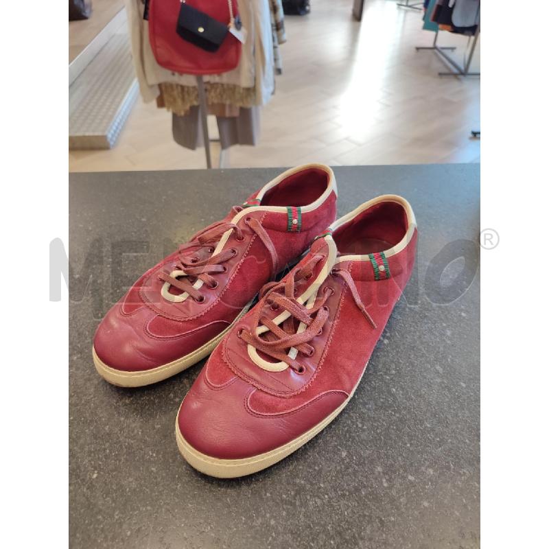 SCARPE UOMO ROSSE GUCCI SCAMOSCIATE | Mercatino dell'Usato Roma montemario 2