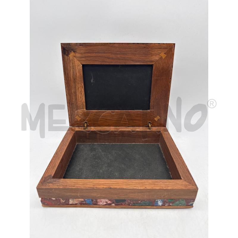 SCATOLA RETT LEGNO MARMO COLORATO | Mercatino dell'Usato Roma montemario 3