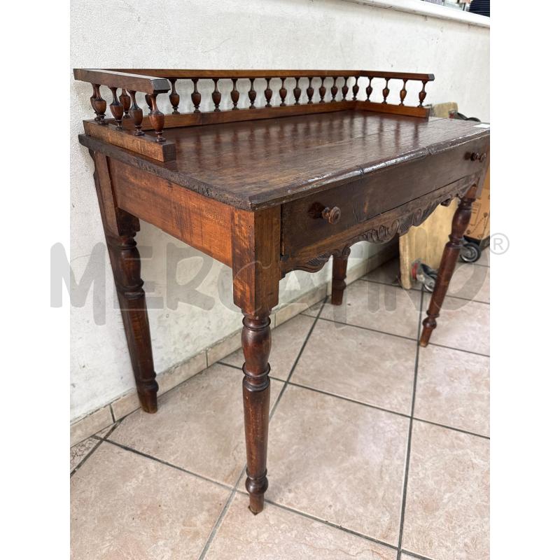 SCRITTOIO RUSTICO 1C CON ALZATINA | Mercatino dell'Usato Roma montemario 2