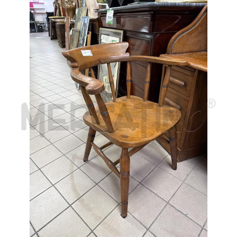 SCRIVANIA ROVERE A RULLO + SEDIA | Mercatino dell'Usato Roma montemario 3