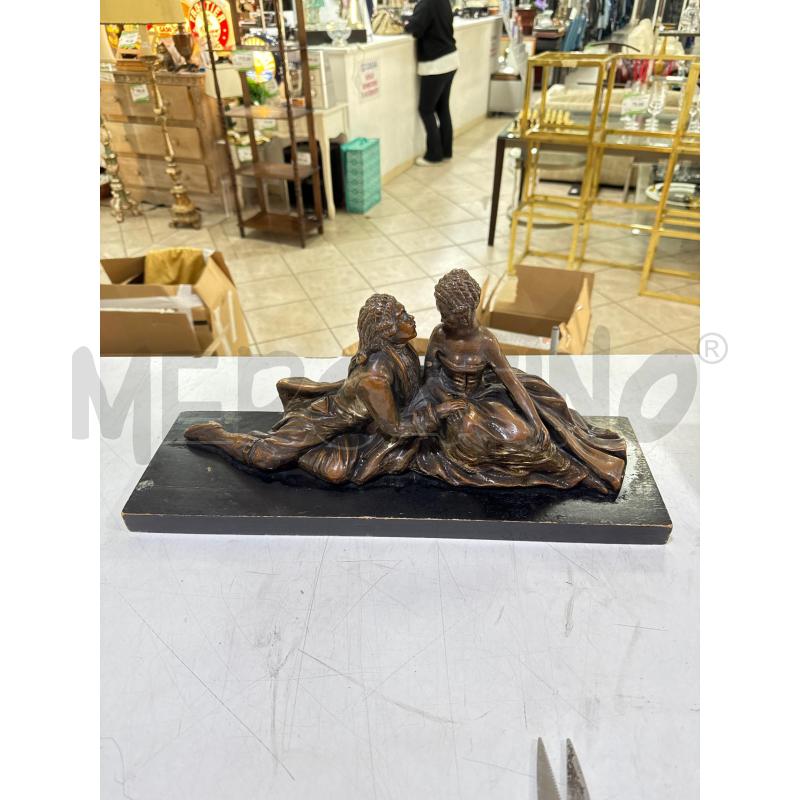 SCULTURA AMANTI TERRACOTTA LAMINATA | Mercatino dell'Usato Roma montemario 1