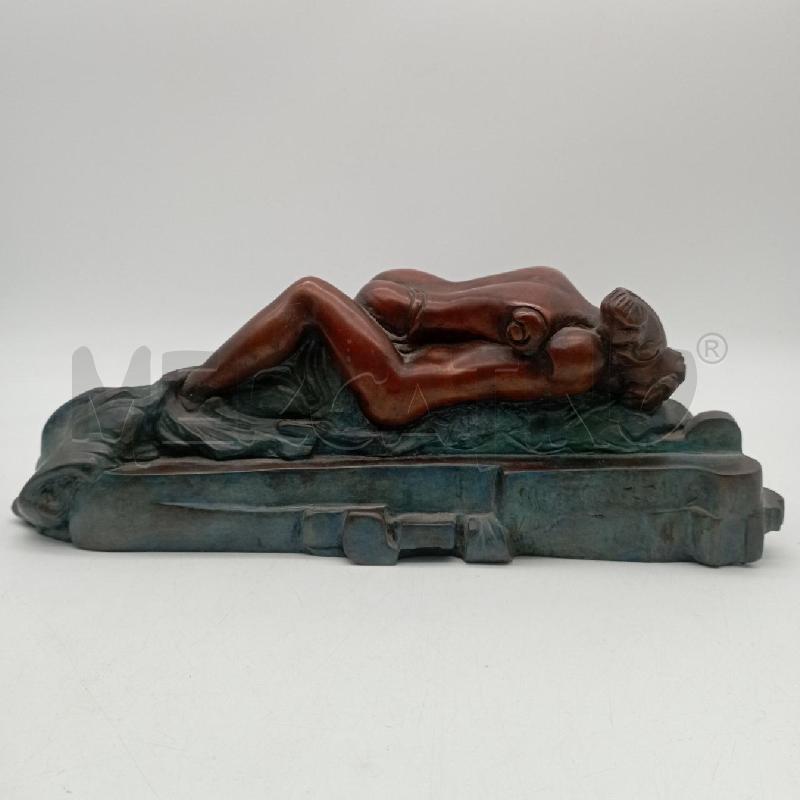 SCULTURA BRONZO AMANTI ALBA GONZALES | Mercatino dell'Usato Roma montemario 2