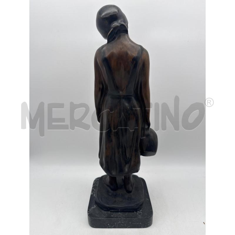 SCULTURA BRONZO BIMBA T AURISICCHIO  | Mercatino dell'Usato Roma montemario 2