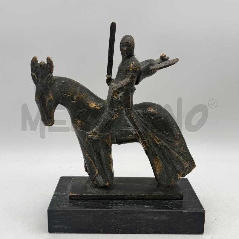 SCULTURA BRONZO CAVALIERE  | Mercatino dell'Usato Roma montemario 1