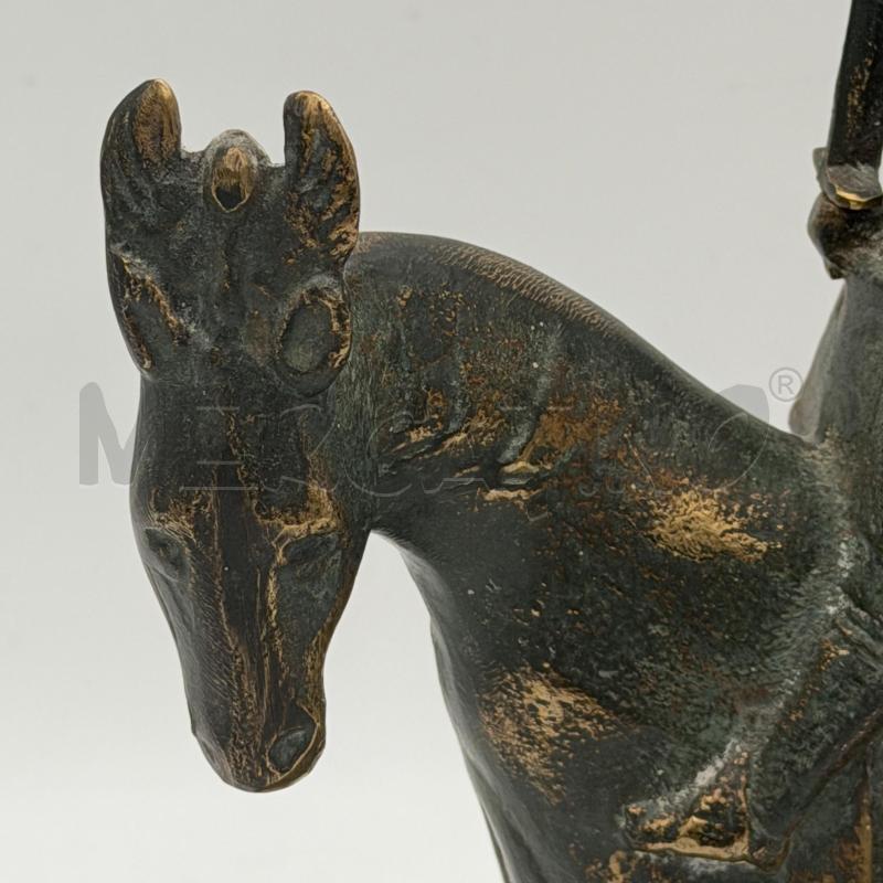 SCULTURA BRONZO CAVALIERE  | Mercatino dell'Usato Roma montemario 3