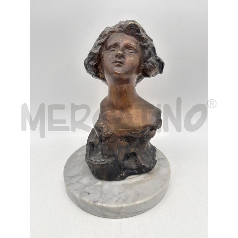 SCULTURA BRONZO NEVIL DONNA B MARMO | Mercatino dell'Usato Roma montemario 1