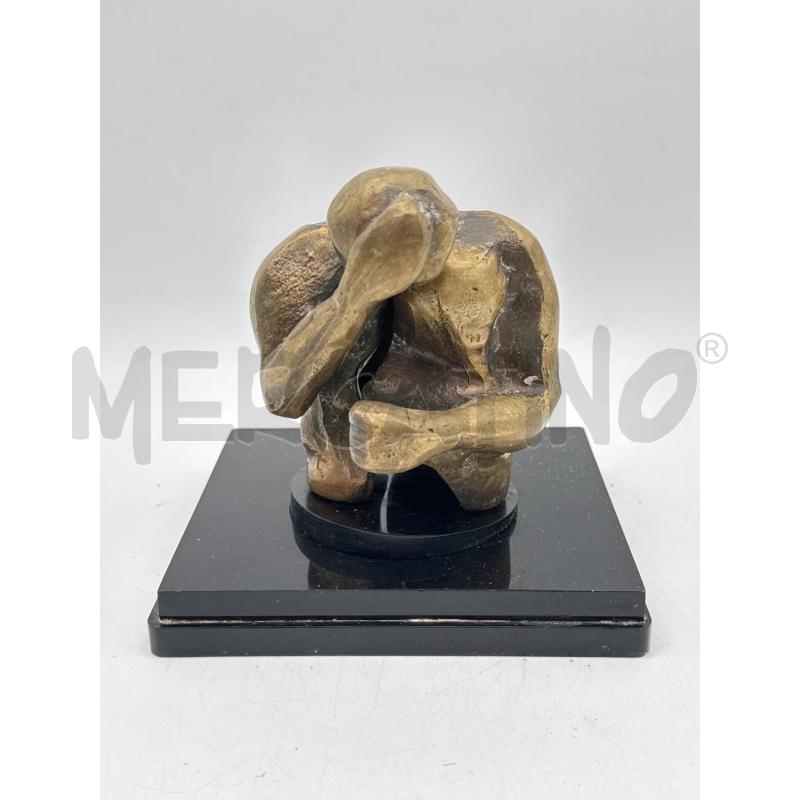SCULTURA BRONZO UOMO DIVISO | Mercatino dell'Usato Roma montemario 1