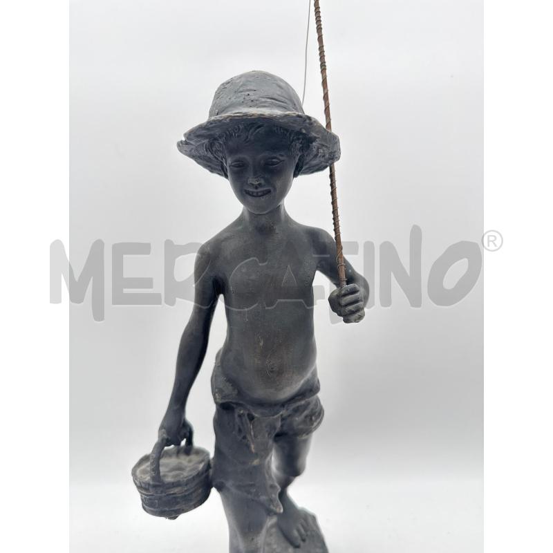 SCULTURA GIOVANE PESCATORE DE MARTINO | Mercatino dell'Usato Roma montemario 2