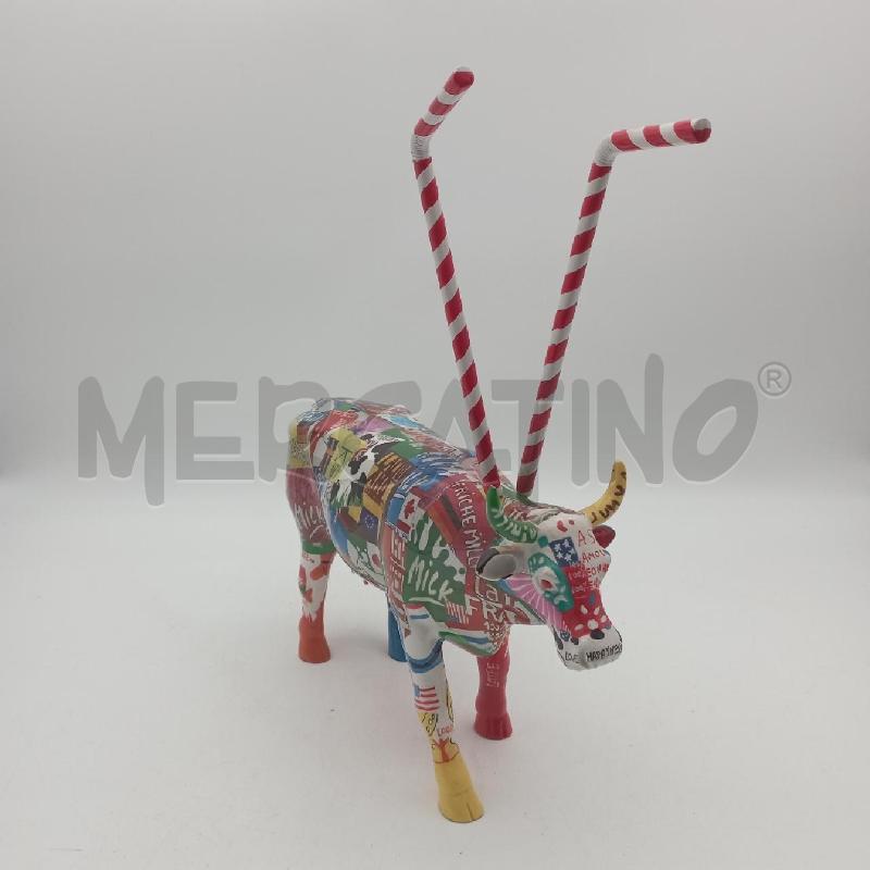 SCULTURA MUCCA RESINA MICK COLORATA | Mercatino dell'Usato Roma montemario 1