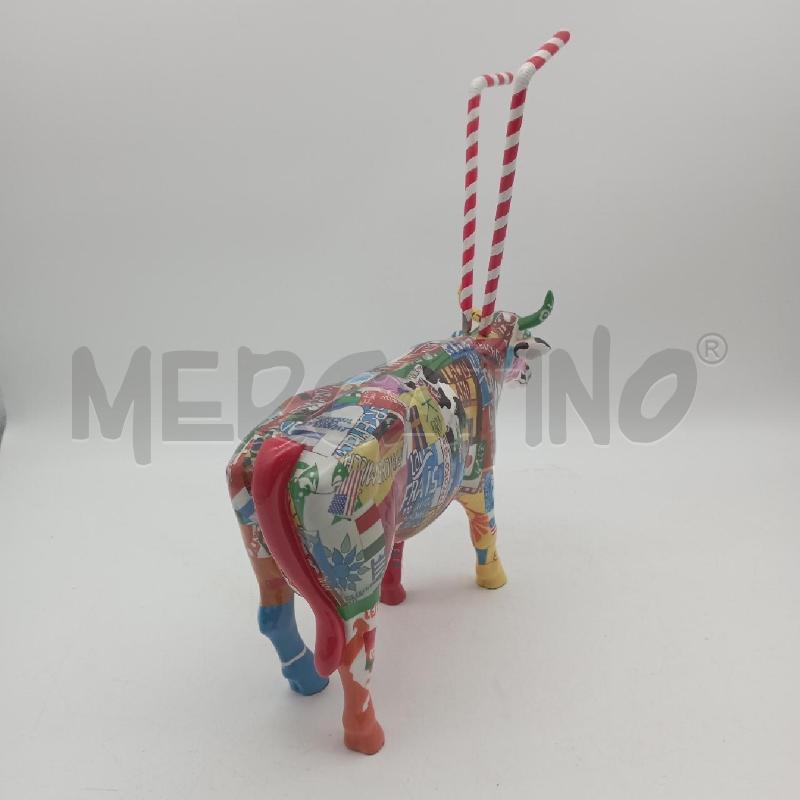 SCULTURA MUCCA RESINA MICK COLORATA | Mercatino dell'Usato Roma montemario 3
