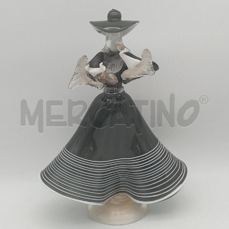 SCULTURA MURANO DAMA VERDE | Mercatino dell'Usato Roma montemario 1