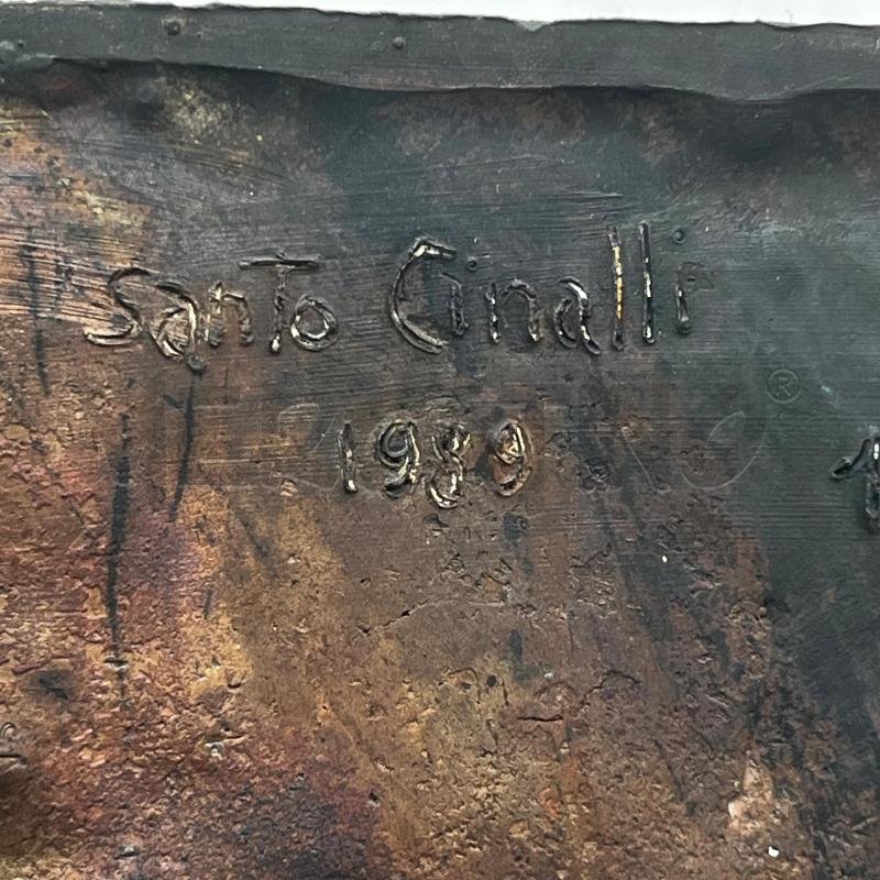 SCULTURA SANTO CINALLI BRONZO UOMO SU DELFINO | Mercatino dell'Usato Roma montemario 4