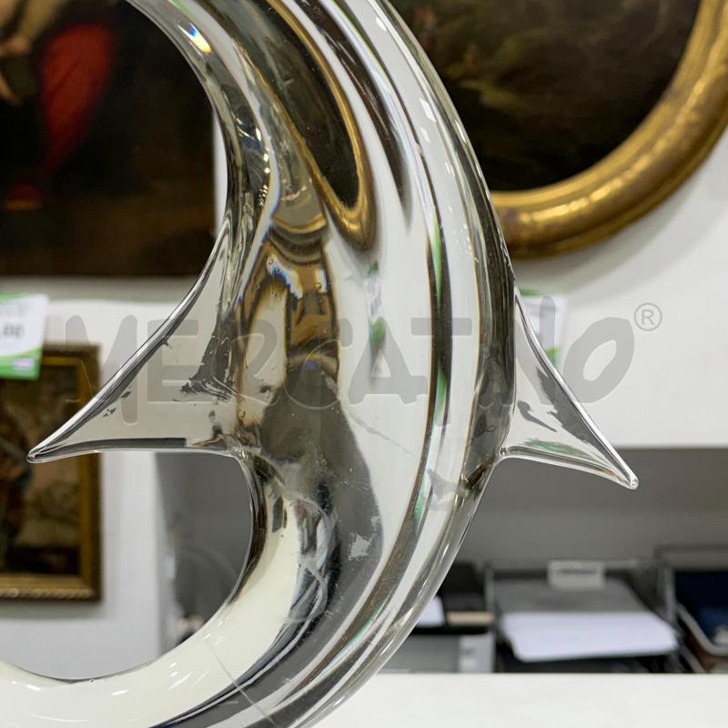 SCULTURA ZANETTI VETRO LUNA PESCE | Mercatino dell'Usato Roma montemario 3