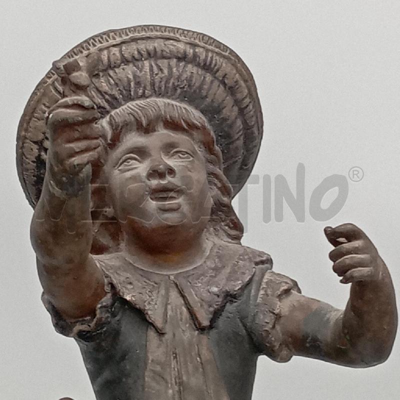 SCULTURE COPPIA BIMBI ANTIMONIO | Mercatino dell'Usato Roma montemario 3