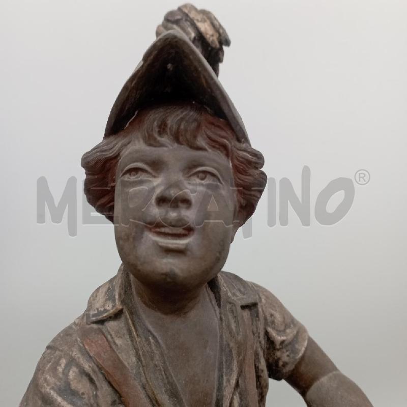 SCULTURE COPPIA BIMBI ANTIMONIO | Mercatino dell'Usato Roma montemario 4