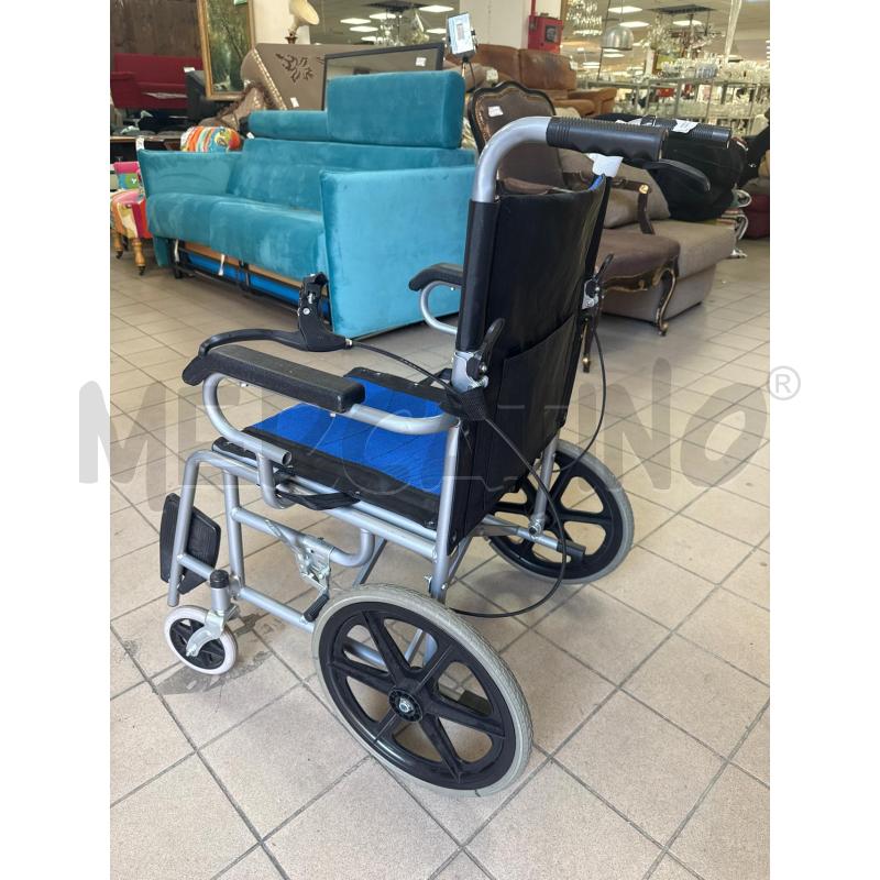 SEDIA A ROTELLE SEDUTA BLU | Mercatino dell'Usato Roma montemario 2