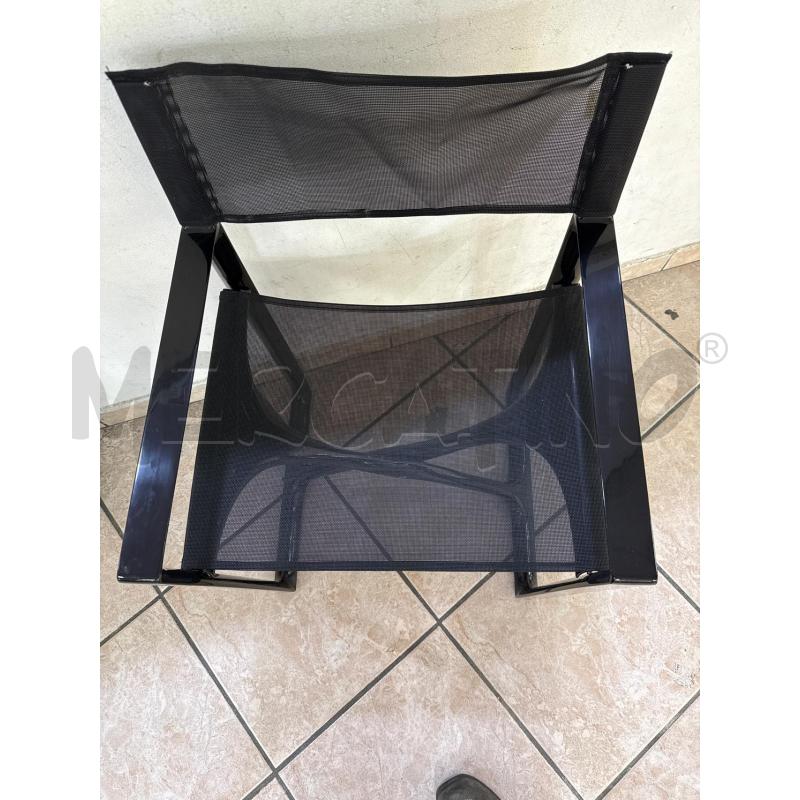 SEDIA REGISTA T17 SERRALUNGA PIEGHEVOLE NERA | Mercatino dell'Usato Roma montemario 3