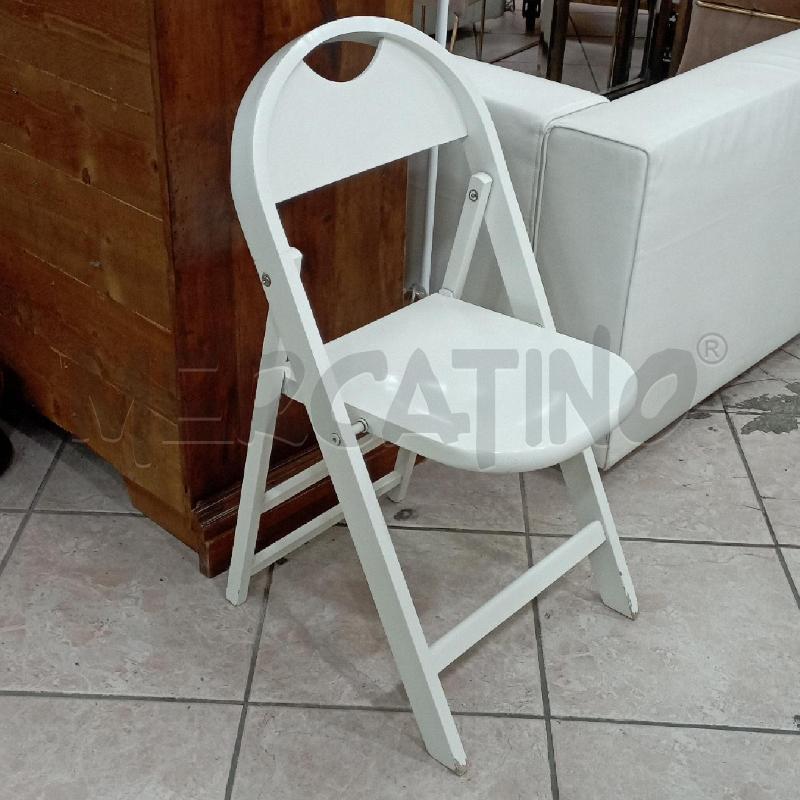 SEDIA TRIC CASTIGLIONI PIEGH.BIANCA | Mercatino dell'Usato Roma montemario 1