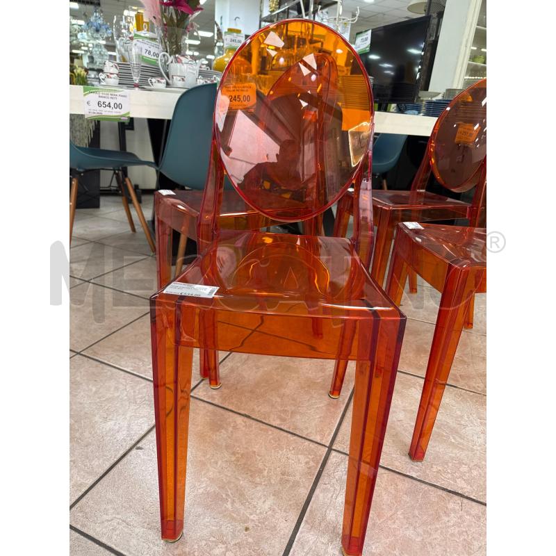 SEDIE KARTELL GHOST ROSSE 4PZ | Mercatino dell'Usato Roma montemario 3