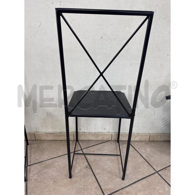 SEDIE PZ. 4 MOD MOKA FLEXFORM PELLE NERA | Mercatino dell'Usato Roma montemario 4
