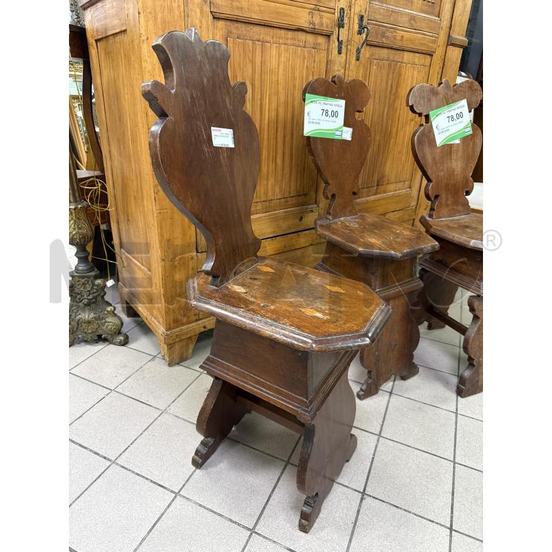 SEDIE PZ. FRATINO EPOCA | Mercatino dell'Usato Roma montemario 2