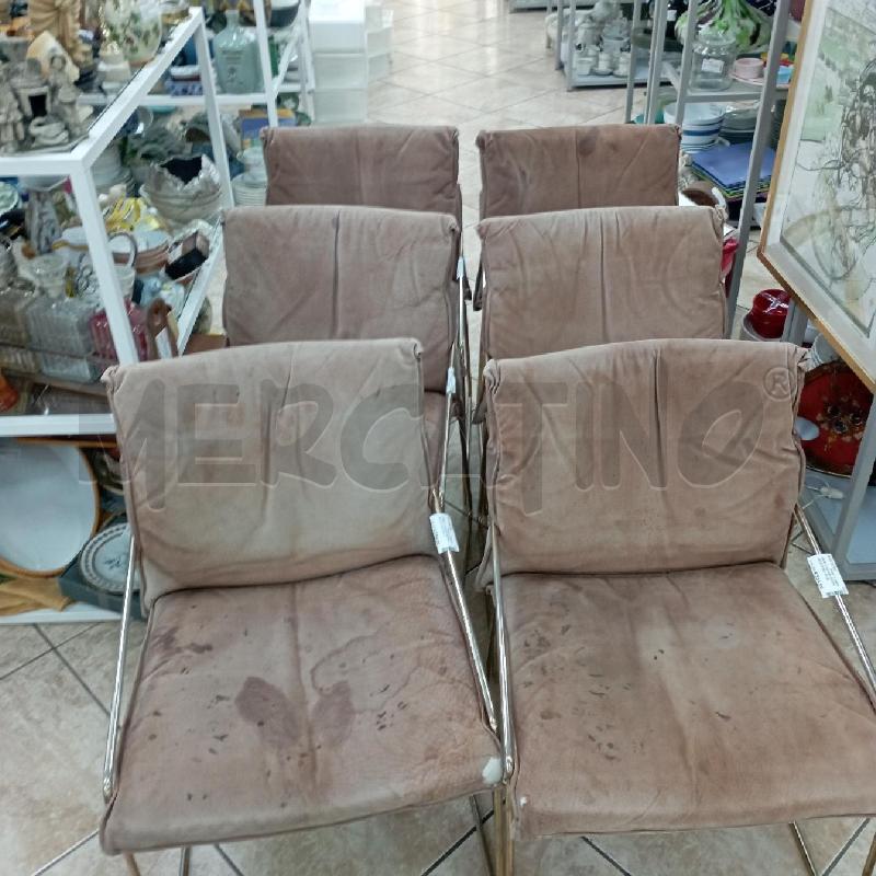 SEDIE T.GAVINA DESIGN ALZANTARA 6PZ DA RIV | Mercatino dell'Usato Roma montemario 1