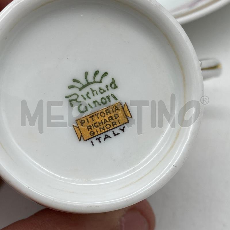 SERVIZIO CAFFE GINORI MANIFATTURA PITTORIA 9PZ | Mercatino dell'Usato Roma montemario 3