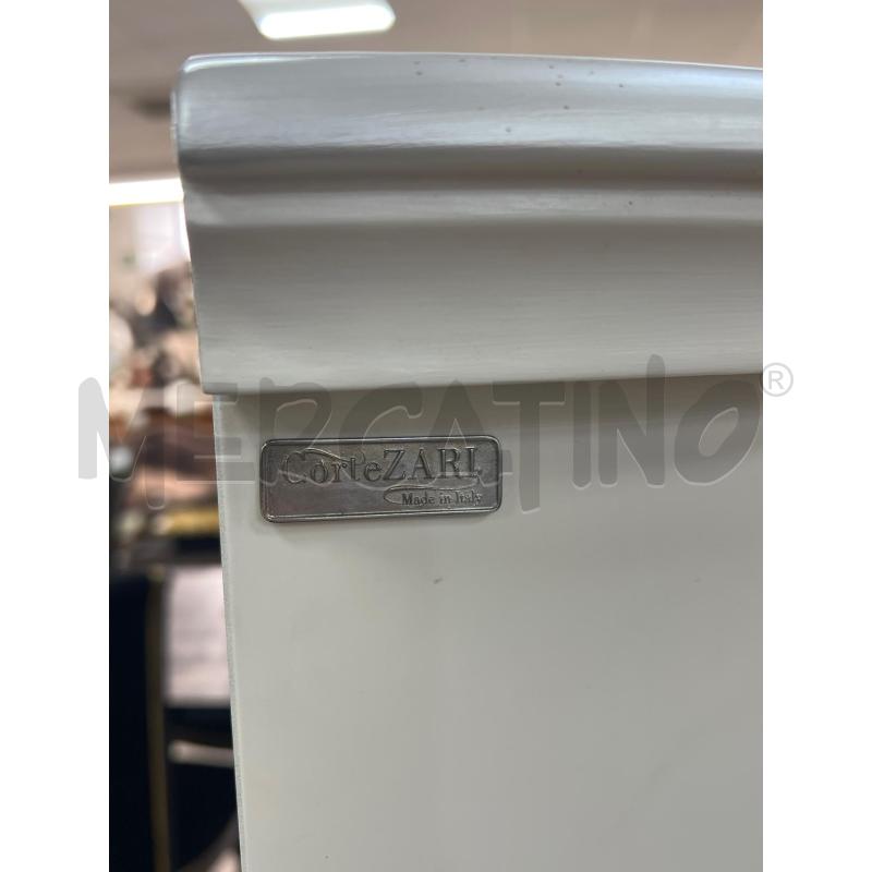 SETTIMINO CORTE ZARI BIANCO COLATURE BLU | Mercatino dell'Usato Roma montemario 4