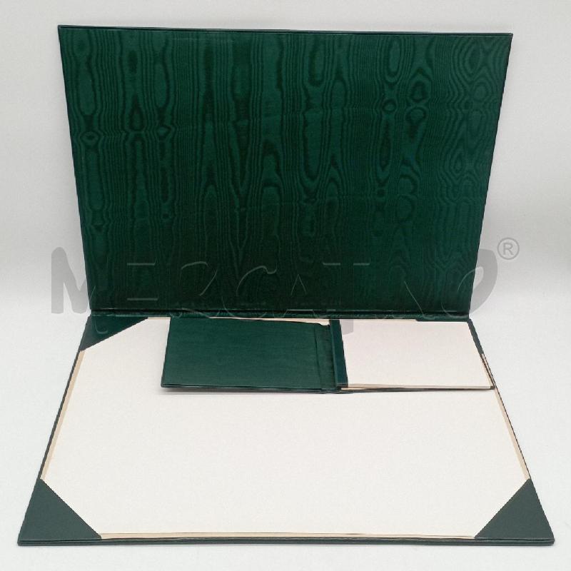 SET SCRIVANIA PELLE VERDE PZ 6 | Mercatino dell'Usato Roma montemario 5