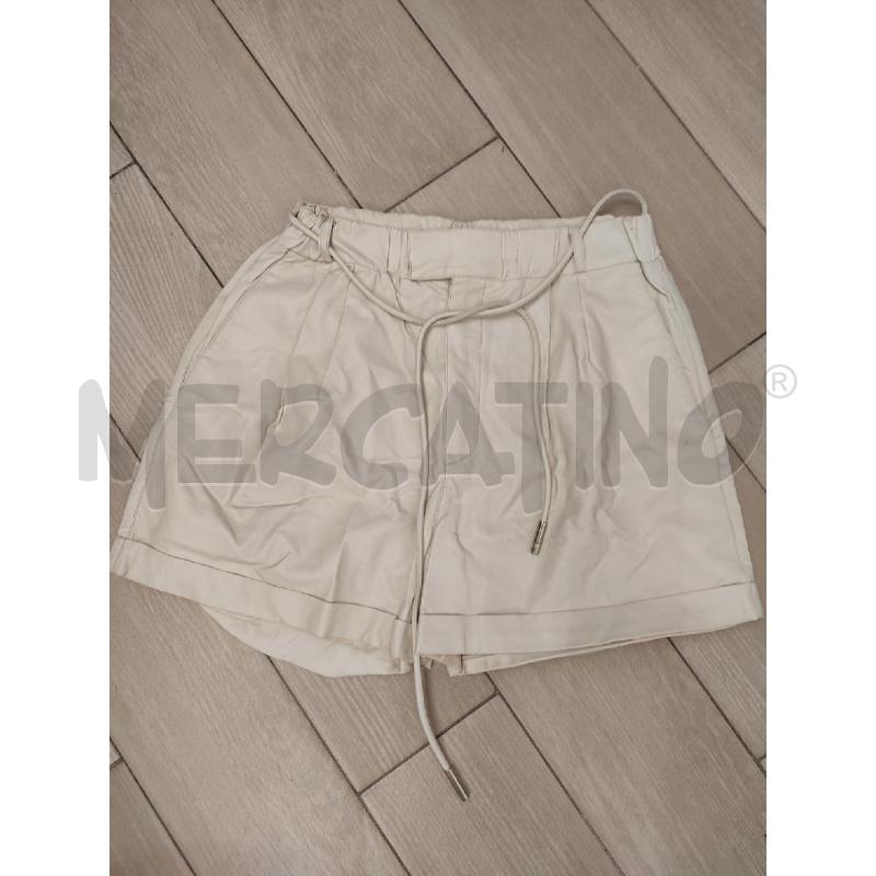 SHORTS DONNA BEIGE PELLE ATELIER PAOLA ARAGONE | Mercatino dell'Usato Roma montemario 1
