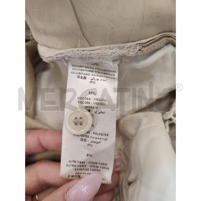 SHORTS DONNA BEIGE PELLE ATELIER PAOLA ARAGONE | Mercatino dell'Usato Roma montemario 3