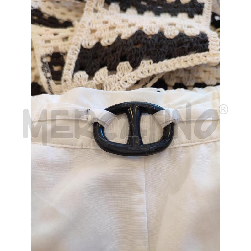 SHORTS DONNA BIANCO HERMES FIBBIA GOMMA  | Mercatino dell'Usato Roma montemario 2