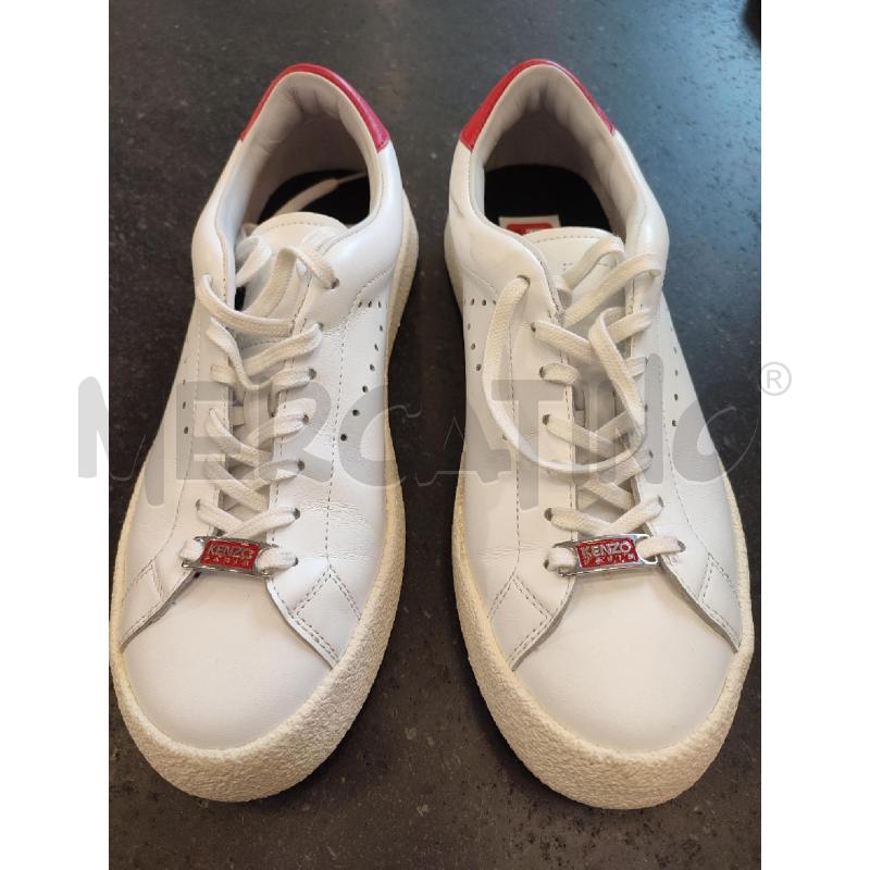 SNEAKERS DONNA BIANCHE ROSSE KENZO+SCATOLA | Mercatino dell'Usato Roma montemario 2