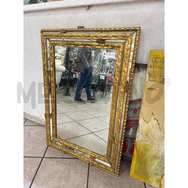 SPECCHIO LEGNO DORATO | Mercatino dell'Usato Roma montemario 1