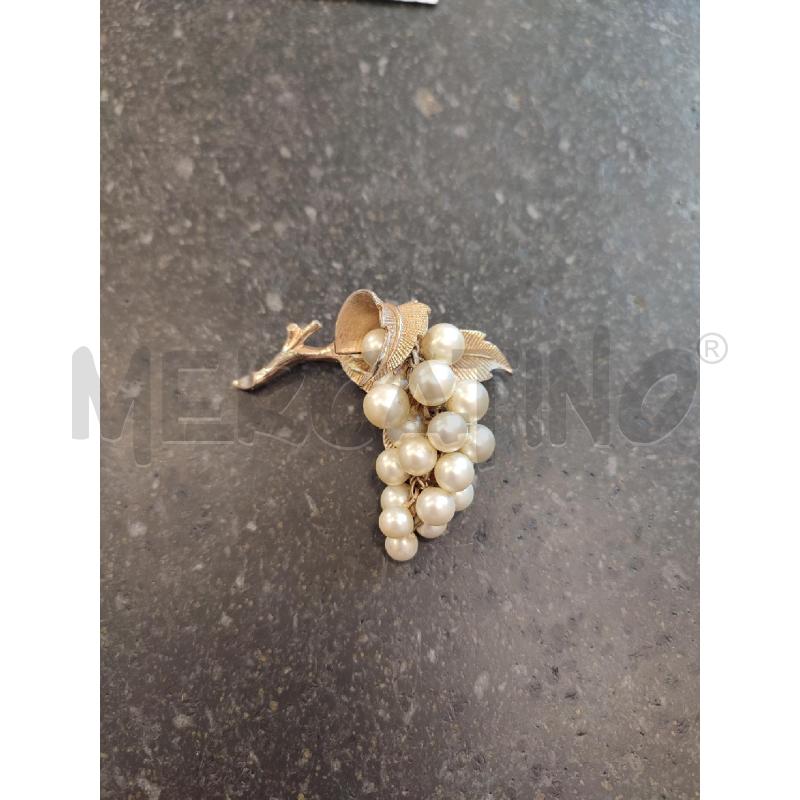 SPILLA DORATA BOUCHER PERLE | Mercatino dell'Usato Roma montemario 1