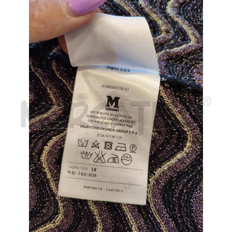 SPOLVERINO DONNA NERO DORATO MISSONI | Mercatino dell'Usato Roma montemario 3