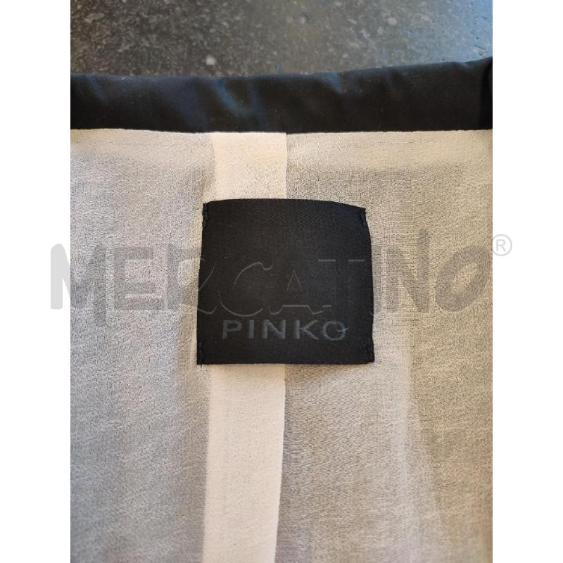 SPOLVERINO DONNA NERO INTERNO SETA PINKO | Mercatino dell'Usato Roma montemario 2