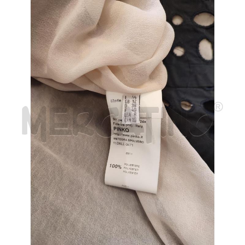 SPOLVERINO DONNA NERO INTERNO SETA PINKO | Mercatino dell'Usato Roma montemario 3