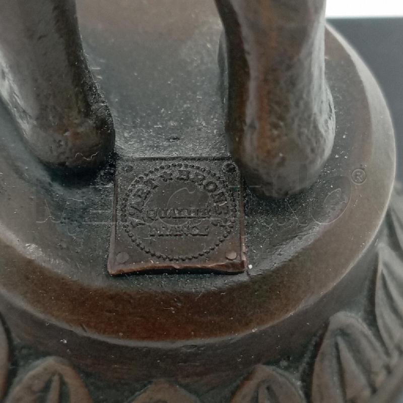 STATUA BRONZO FANCIULLO UCCELLINO ART BRONZE | Mercatino dell'Usato Roma montemario 3