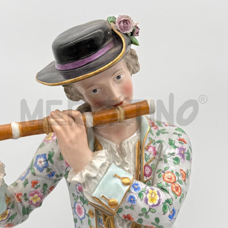 STATUA MEISSEN SUONATORE DI FLAUTO | Mercatino dell'Usato Roma montemario 2
