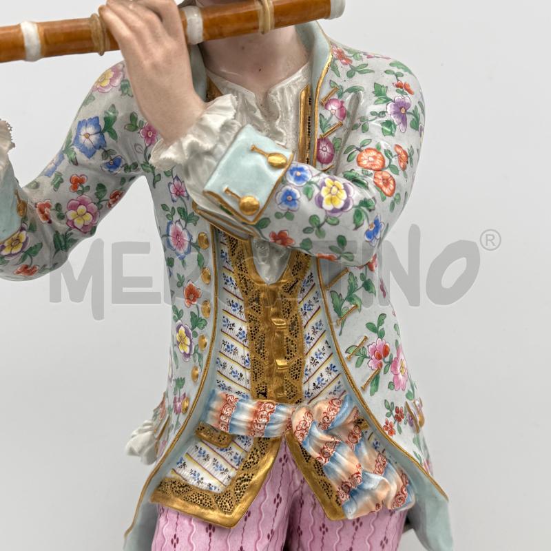 STATUA MEISSEN SUONATORE DI FLAUTO | Mercatino dell'Usato Roma montemario 3