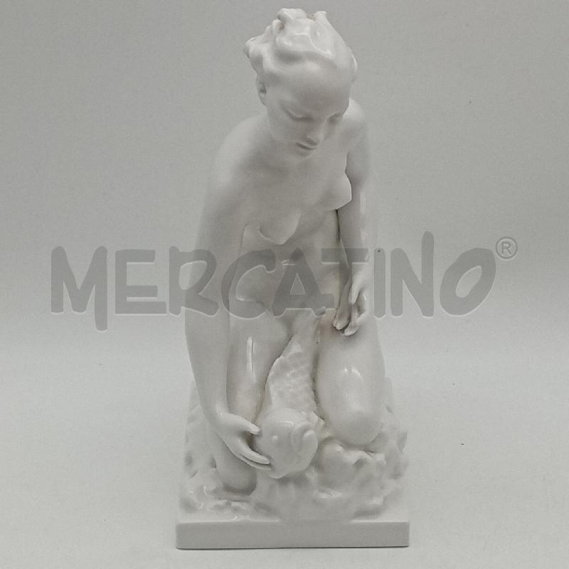 STATUA PORCELLANA KPM NUDO DONNA PESCE | Mercatino dell'Usato Roma montemario 3